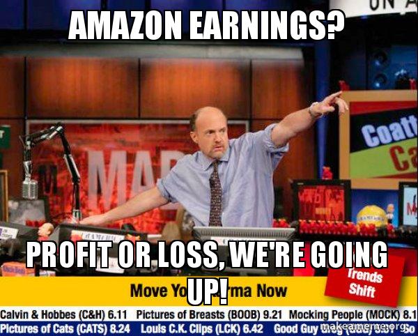 amazon earnings? profit or loss, we're going up! - Mad Karma with Jim ...