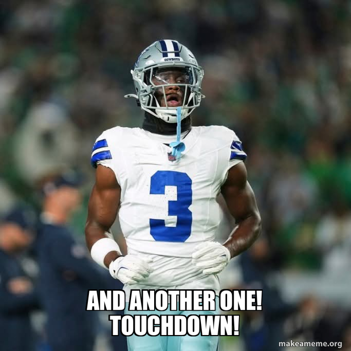 AND ANOTHER ONE! TOUCHDOWN! Mem…