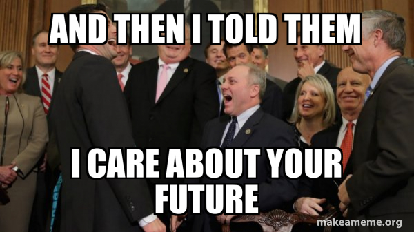 And then we told them meme