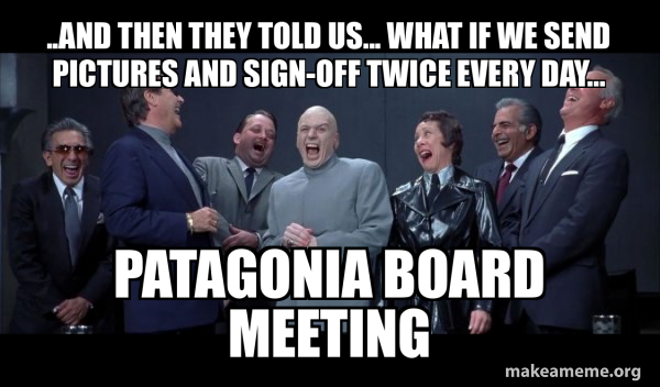 Dr Evil and Henchmen laughing - and then they said meme