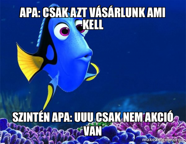 Dory from Nemo  (5 second memory) meme