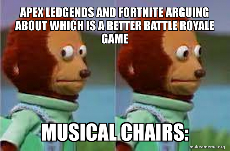 apex ledgends and fortnite arguing about which is a better battle