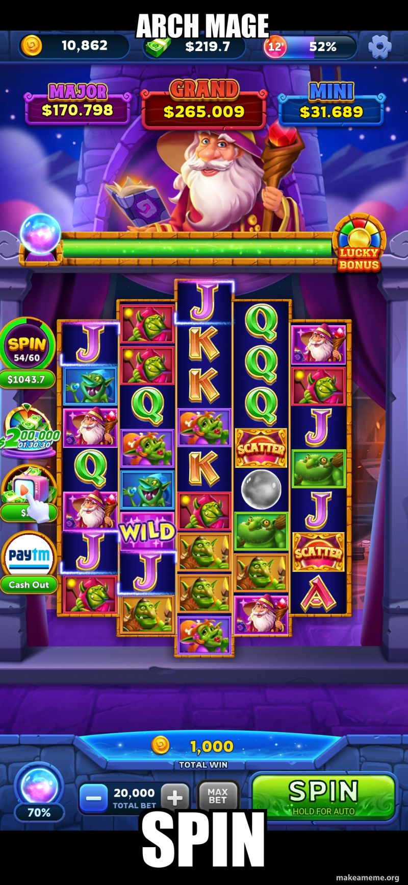 Arch Mage Spin Archmage Meme Generator