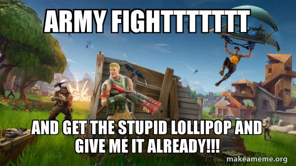 Fortnite Battle Royale game meme