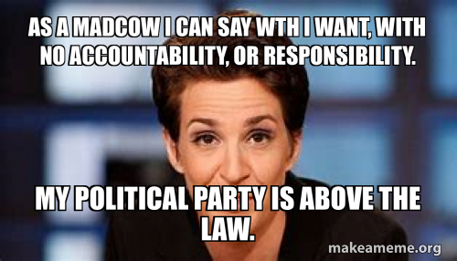 as a madcow i can say wth i want, with no accountability, or ...