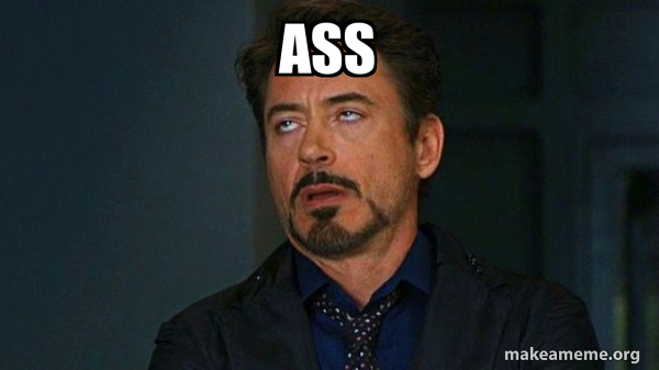 Tony Stark Eye Roll meme