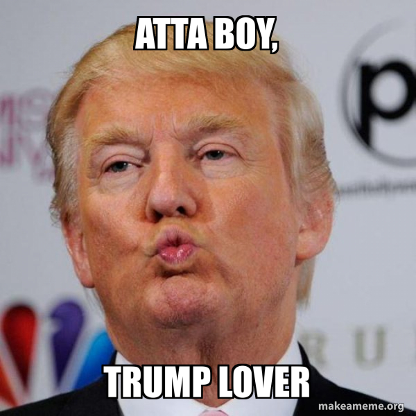 Donald Trump Kissing meme