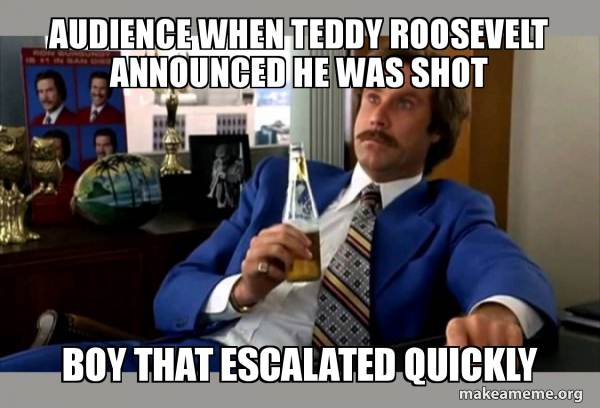 Ron Burgundy - boy that escalated quickly meme