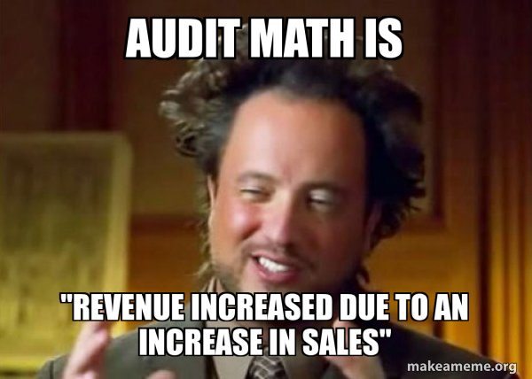 Audit math is 
