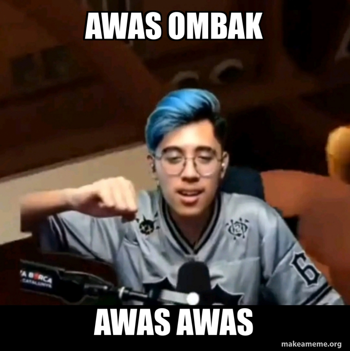 Awas ombak Awas awas Meme Generator