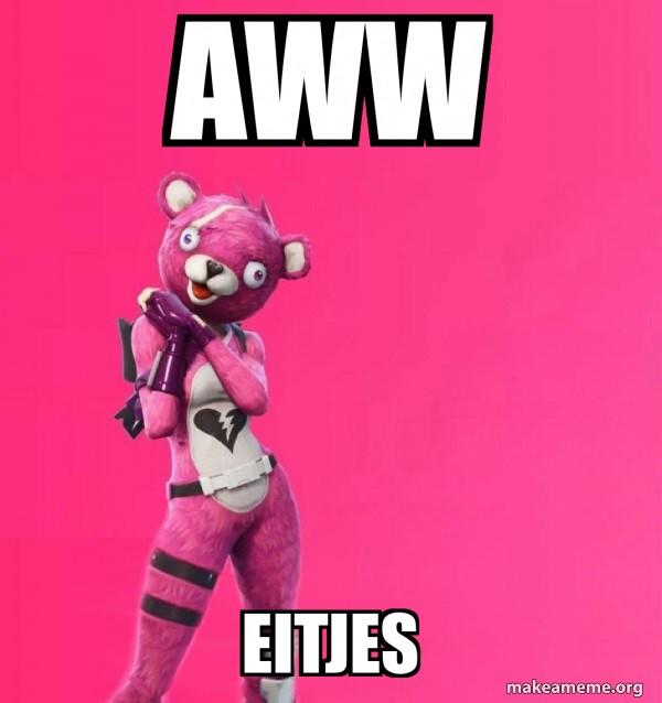 Creepy Bear Fortnite meme