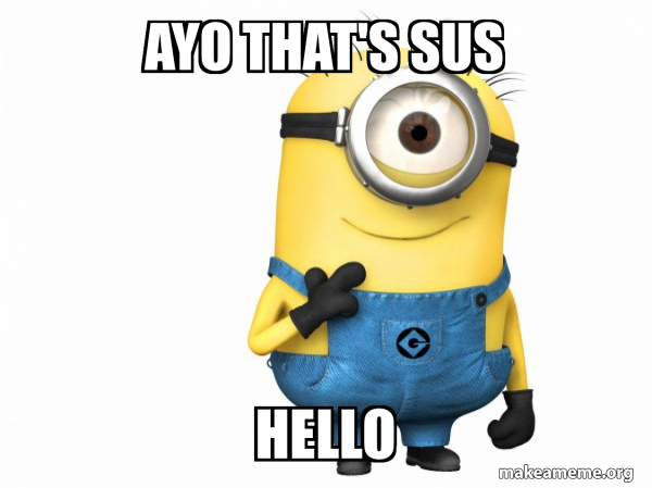 Thoughtful Minion meme
