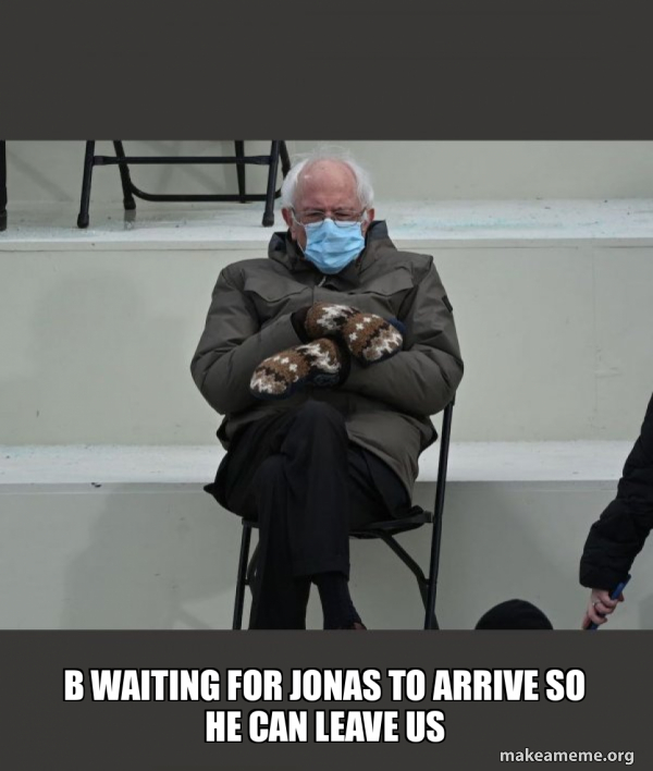Bernie Sanders at the Inauguration meme
