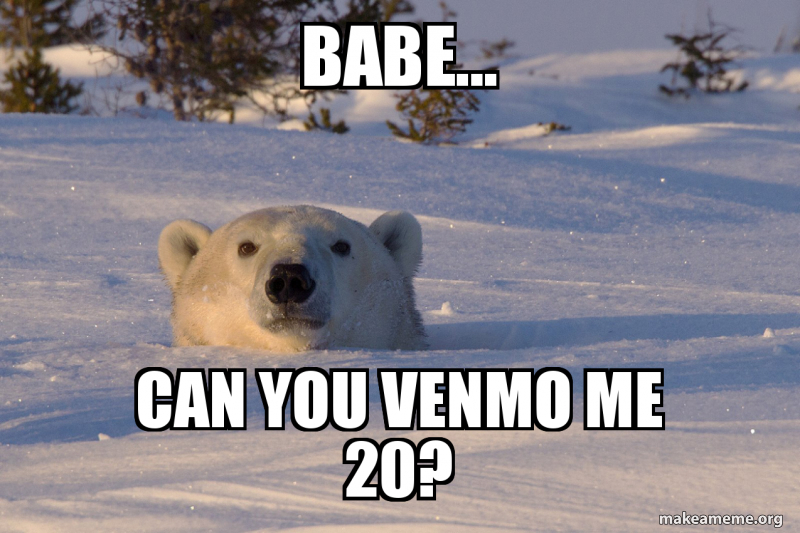 Babe Can You Venmo Me 20 Make A Meme