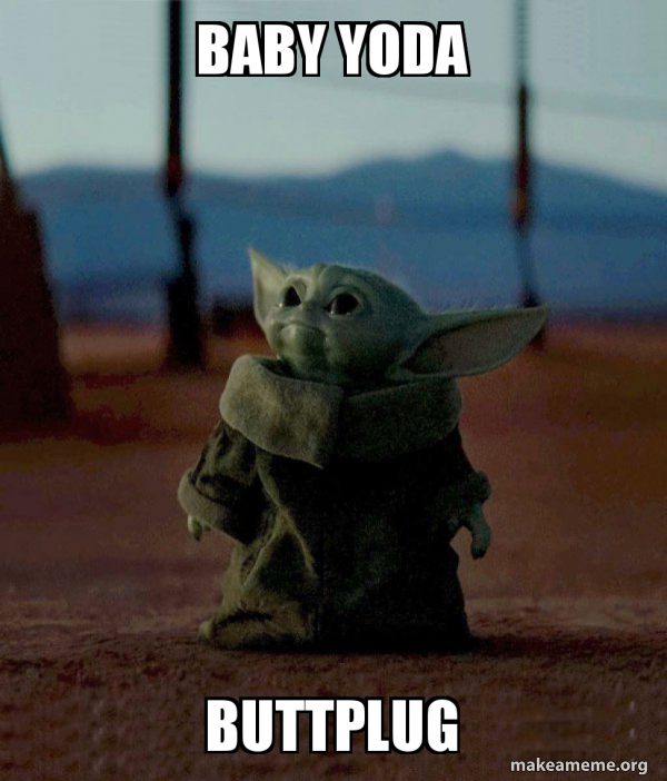 yoda anal plug baby yoda buttplug