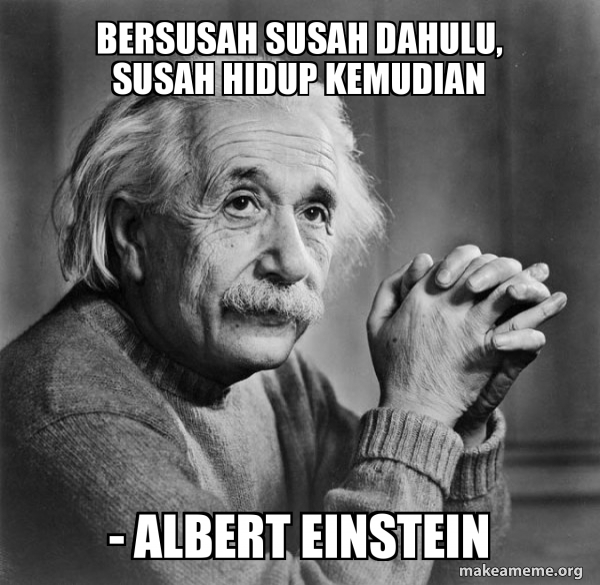 Serious Albert Einstein meme