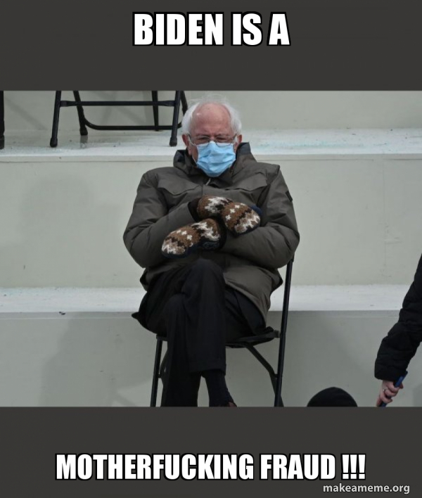 Bernie Sanders at the Inauguration meme