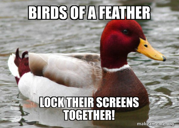 Malicious Advice Mallard meme