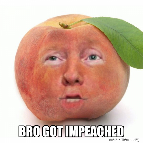 Impeached Donald Trump meme