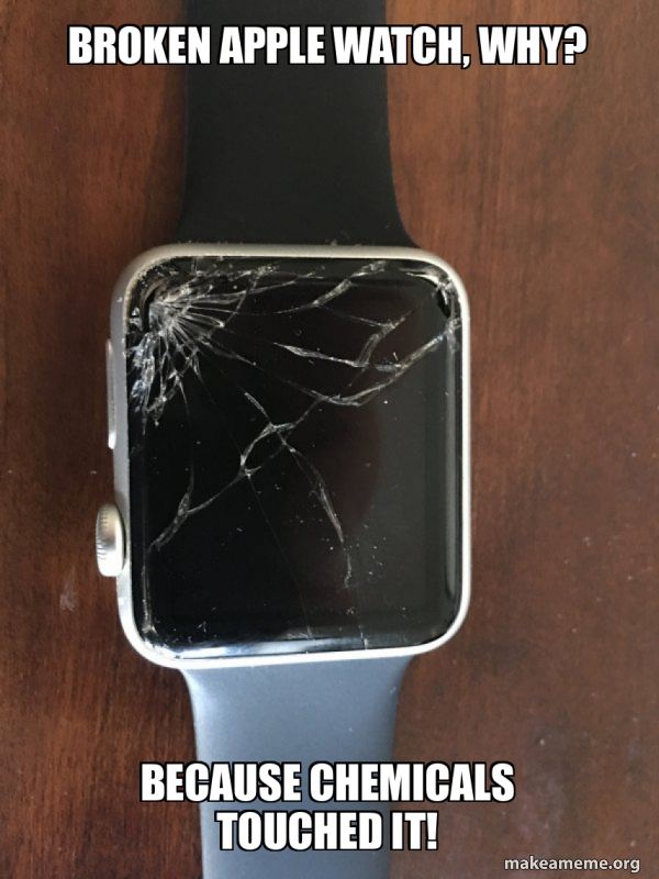 Broken Apple Watch meme