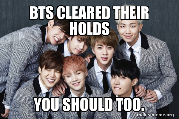 K-Pop Band BTS (Bangtan Boys) meme