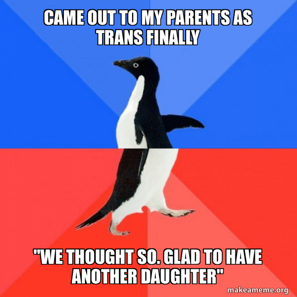 Socially Awkward Awesome Penguin meme