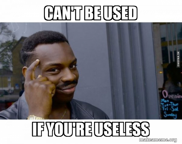In Use Meme Can't be used If you're useless - Roll Safe Black Guy Pointing at His ...