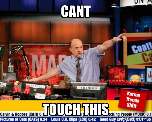 Mad Karma with Jim Cramer meme