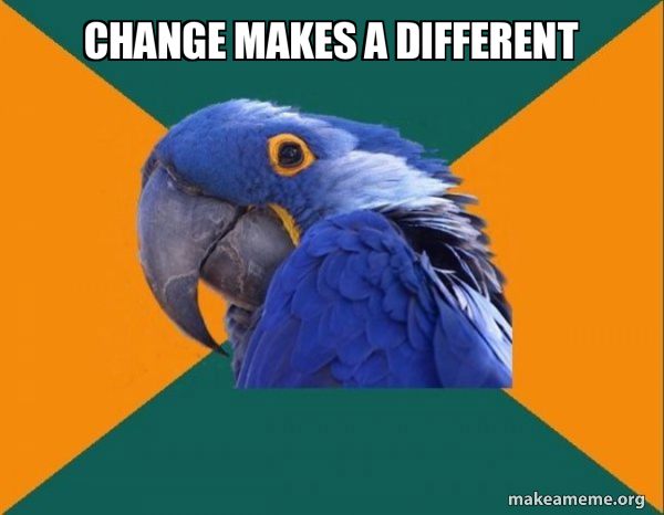 Paranoid Parrot meme