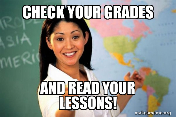 Unhelpful High School Teacher meme