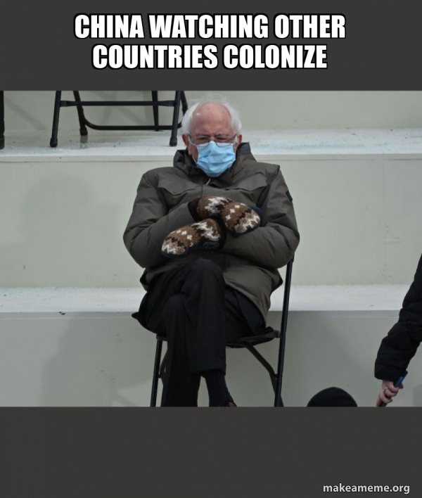 Bernie Sanders at the Inauguration meme
