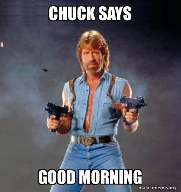 What Does Chuck Norris Do Every Morning