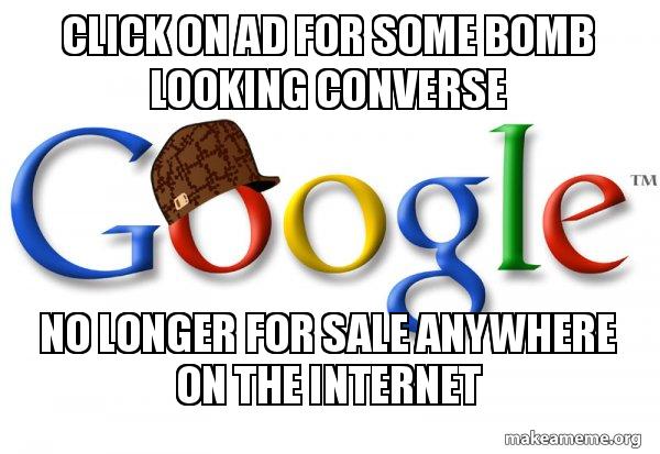 Scumbag Google meme