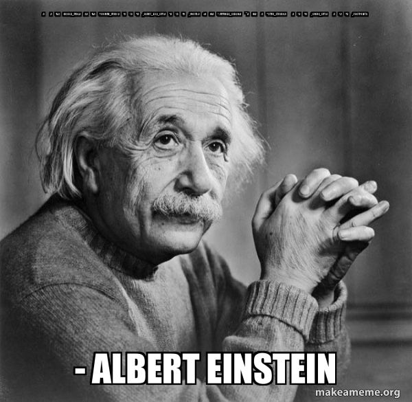 Serious Albert Einstein meme