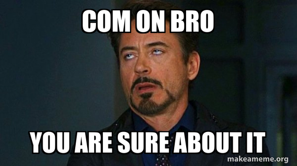 Tony Stark Eye Roll meme