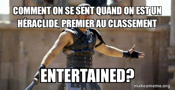 Gladiator (Are You Not Entertained?) meme