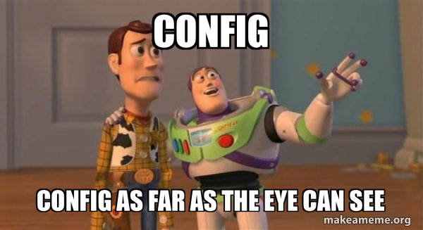 Config config as far as the eye can see - Buzz and Woody (Toy Story ...