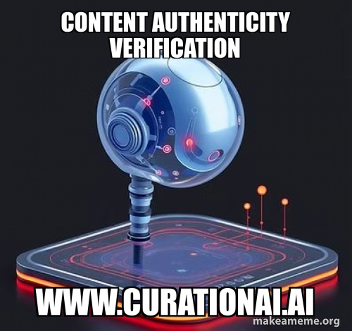 Content authenticity verification www.curationai.ai Meme Generator