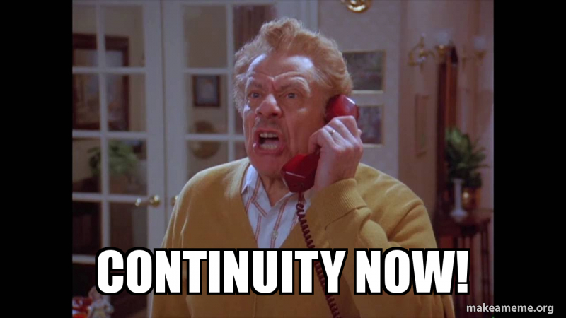 Continous Rework Meme continuity now! Meme Generator