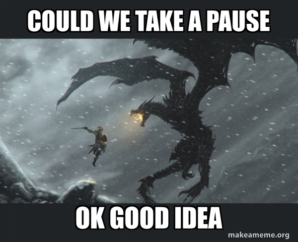 Skyrim Dragon Slaying meme