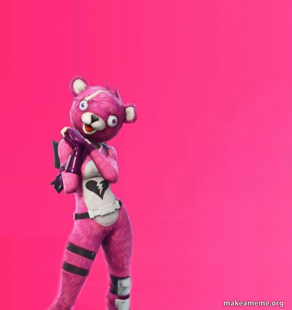 Creepy Bear Fortnite meme