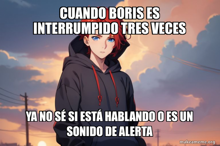Cuando Boris es interrumpido tres veces Ya no sé si está hablando o es ...
