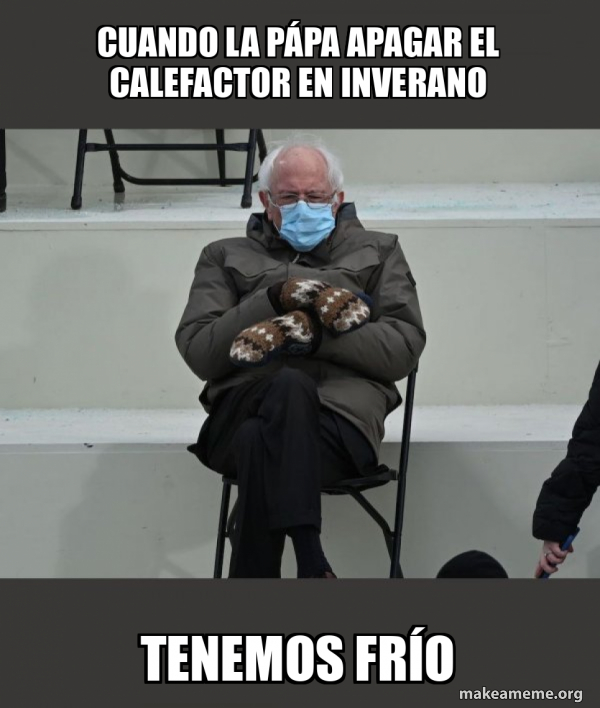 Bernie Sanders at the Inauguration meme
