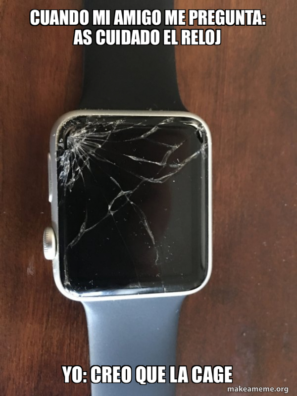 Broken Apple Watch meme