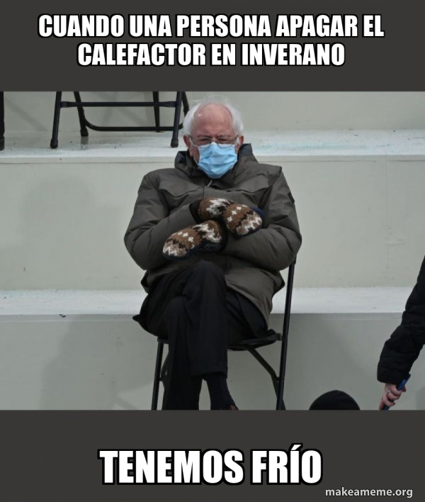 Bernie Sanders at the Inauguration meme