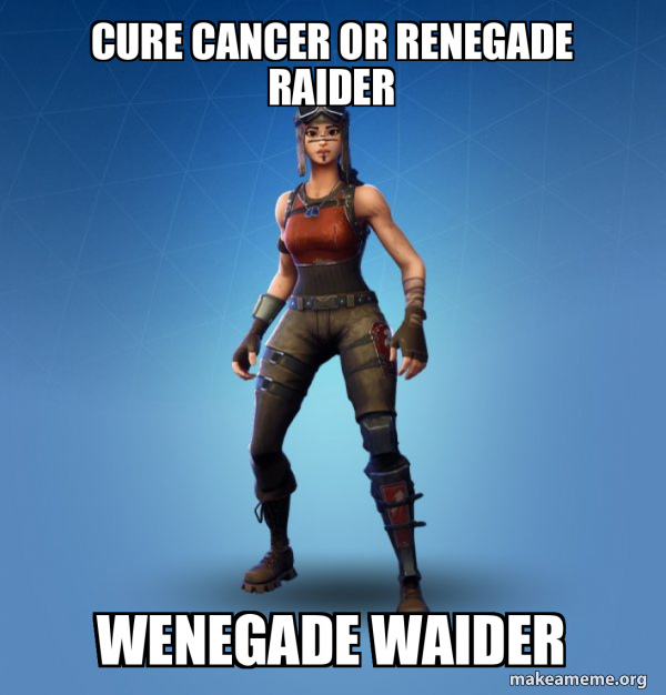 Renegade Raider Fortnite Skin meme