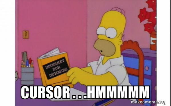 Pointer Computer Meme cursor . . .hmmmmm - Computer Homer Meme Generator