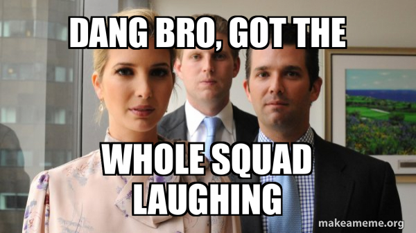 The Trump Kids Eric, Donald Jr and Ivanka meme