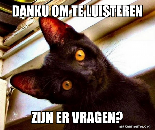 DANKU OM TE LUISTEREN ZIJN ER VRAGEN Overly Attached Cat Meme Generator danku-om-te-luisteren-zijn-er-vragen-overly-attached-cat-meme-generator