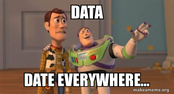 Data Date everywhere... - Buzz and Woody (Toy Story) Meme Meme Generator